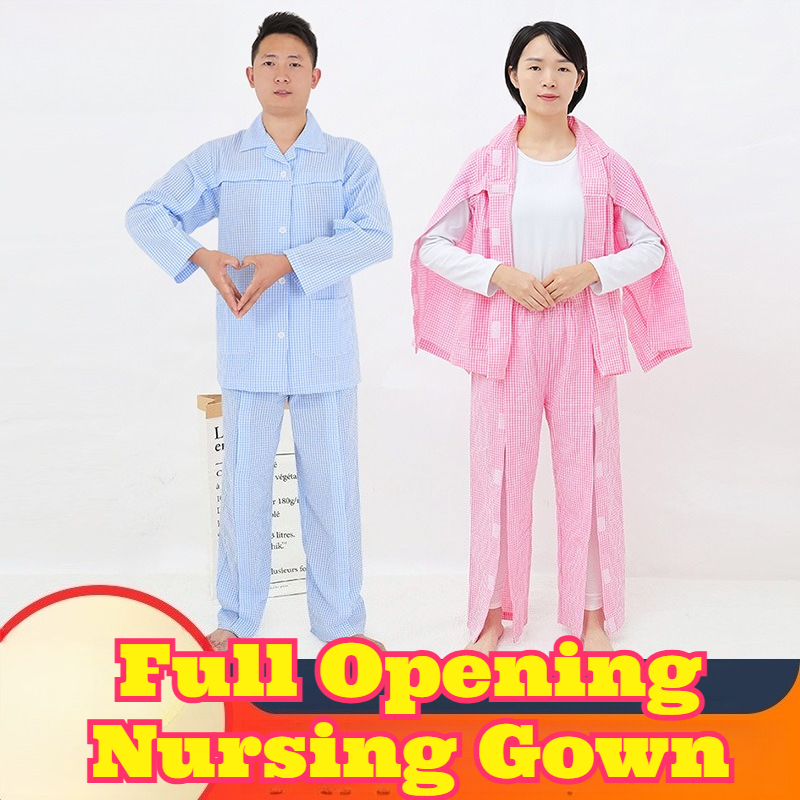 Summer Clothing Wear - Full Open Stick Patient Pajamas Spring