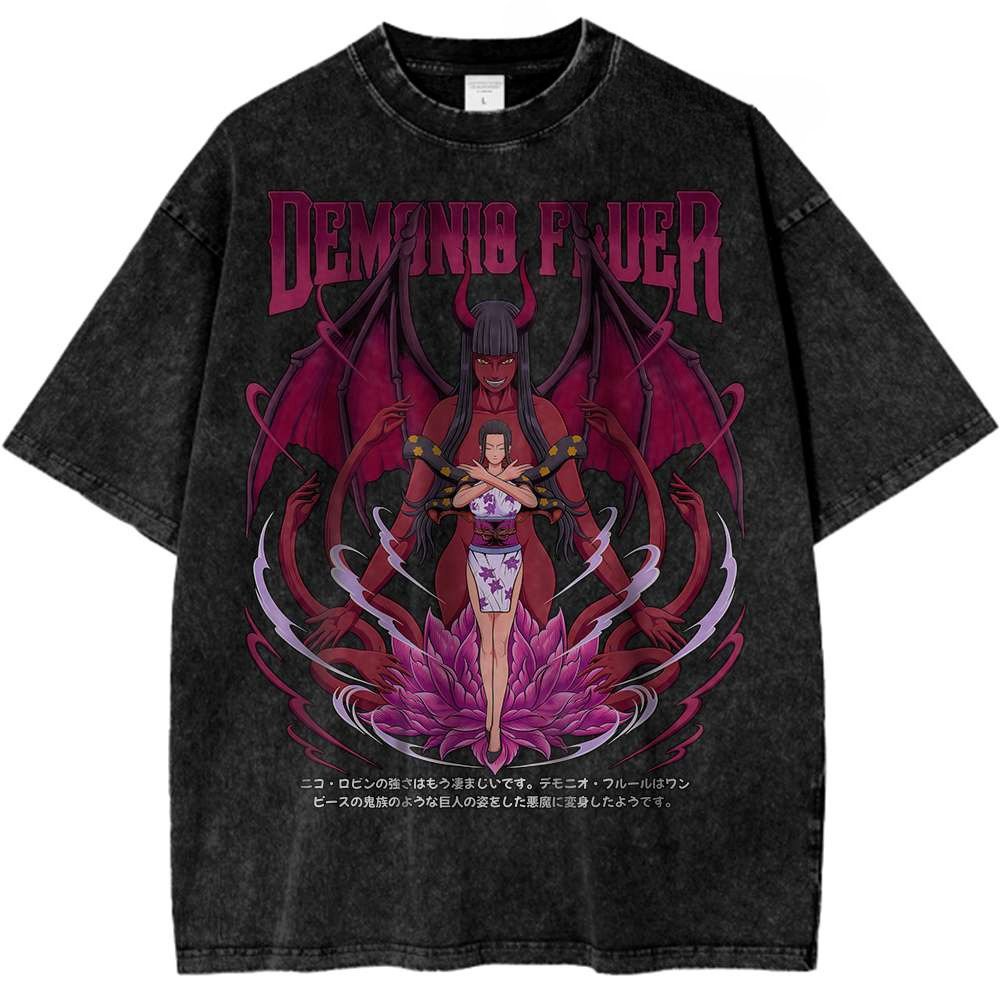 Vintage Summer Clothing Men - Nico Robin One Piece Anime Tshirt