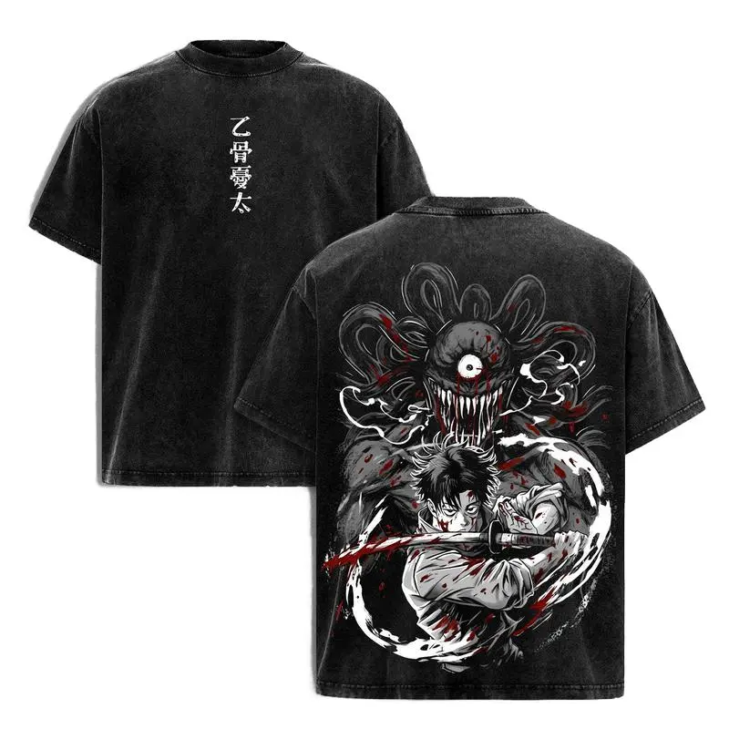 Vintage Summer Clothing Men - Jujutsu Kaisen Okkotsu Yuta Manga T-shirt