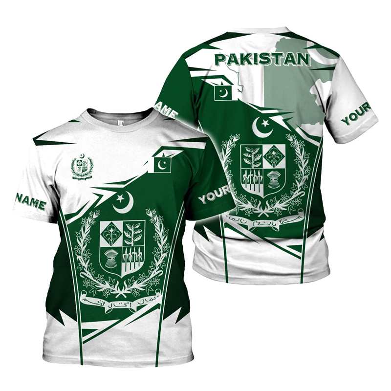 Pakistan Flag 3D Print Men's T - огляд і ціна Summer Clothing Pakistan