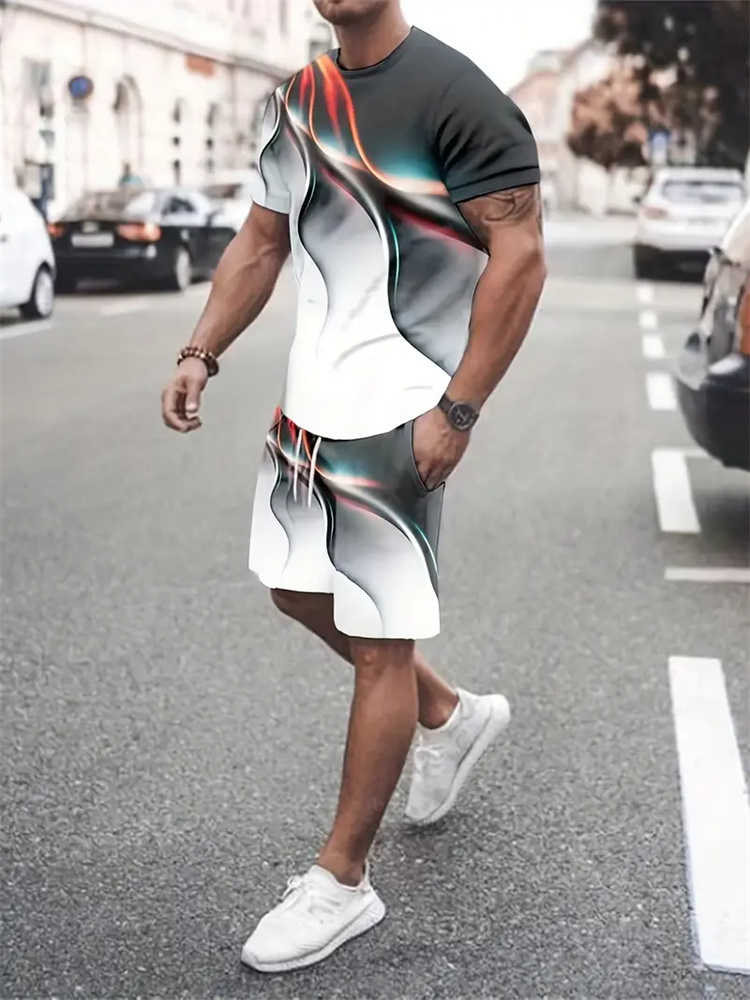 Men Women Gradient Texture T-s - огляд і ціна Summer Clothing Petite