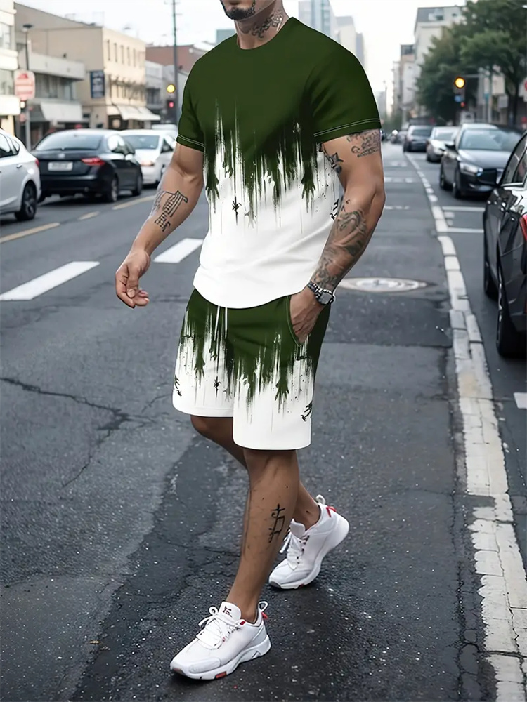 Men Women Gradient Texture T-s - огляд і ціна Summer Clothing Petite