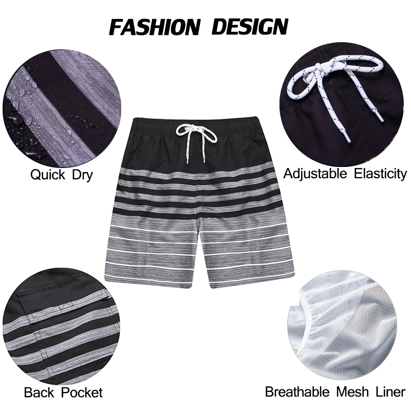 Men's Printed Beach Shorts Qui - огляд і ціна Board Short Surf