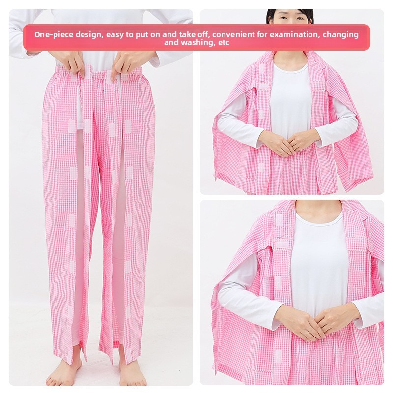 Full Open Stick Patient Pajama - огляд і ціна Summer Clothing Wear