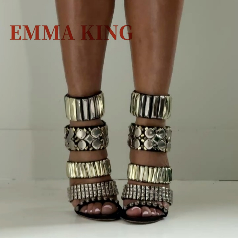 Black Embellished Ankle Strap  - огляд і ціна Summer Clothing Petite