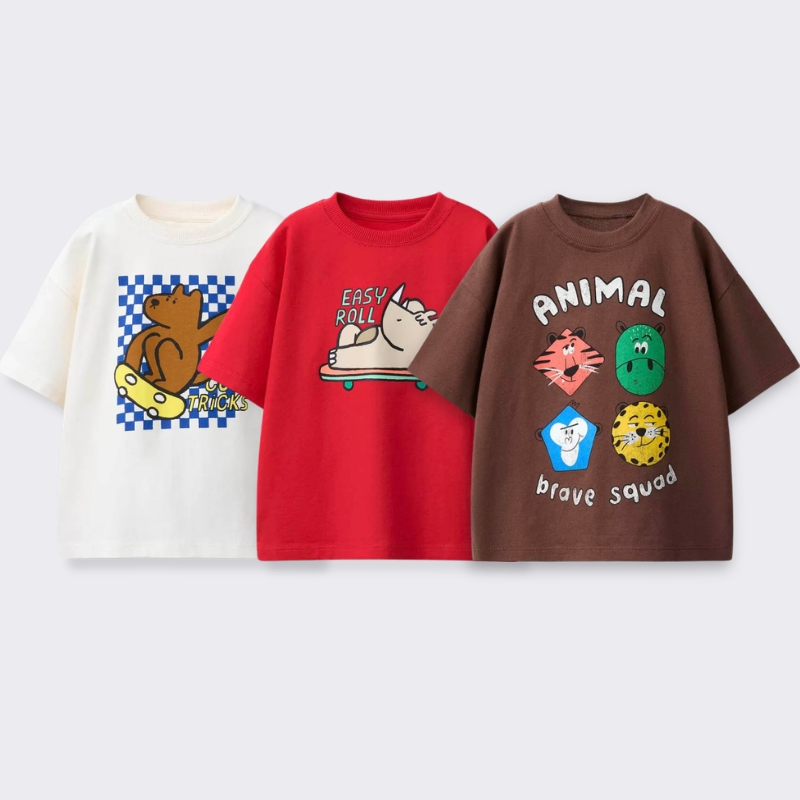 Printed Cartoon T-shirt For Ki - огляд і ціна Summer Clothing Baby Girl