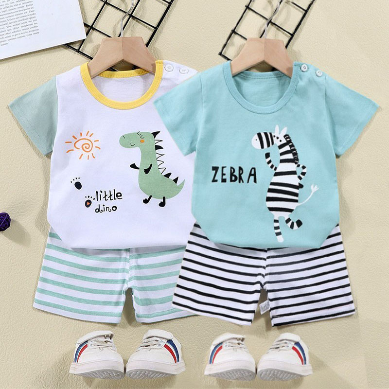Cotton Tees+Shorts 2-piece Tra - огляд і ціна Summer Clothing Baby Girl
