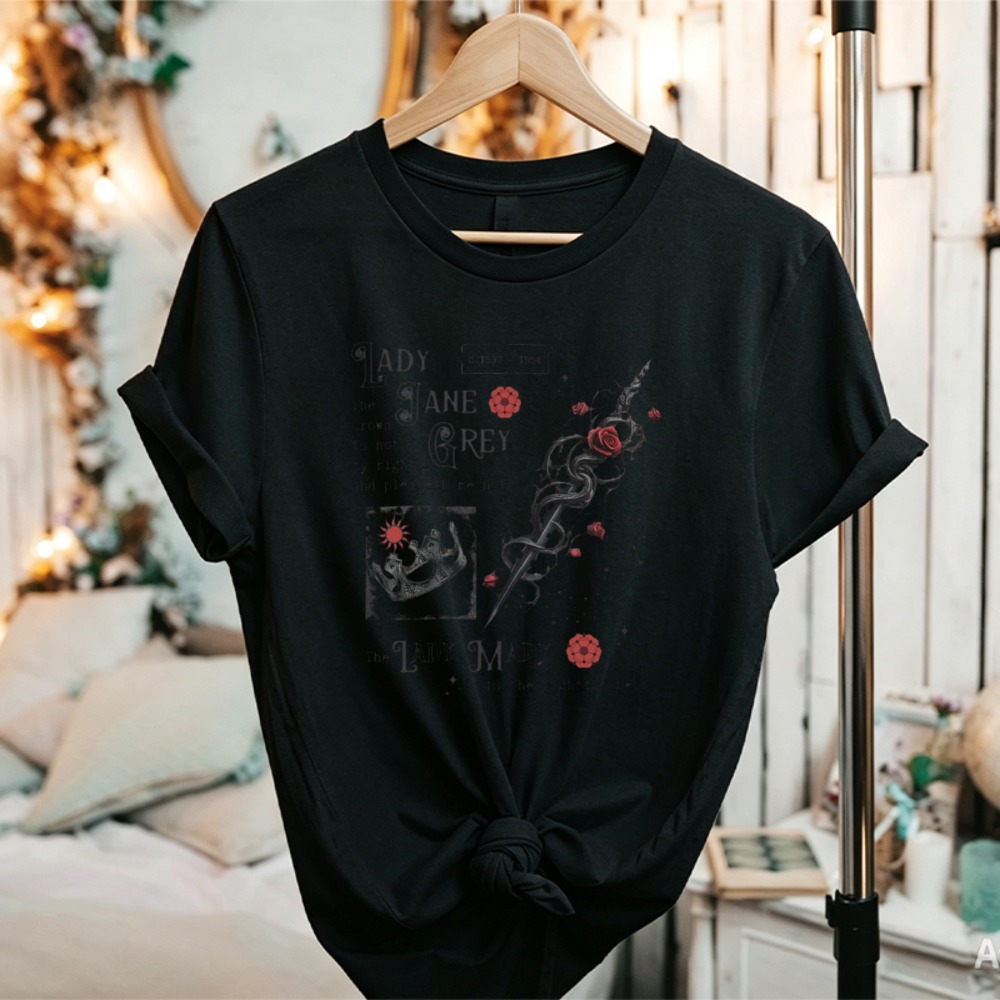 Lady Jane Grey Tshirt Academia - огляд і ціна Summer Renaissance Clothing