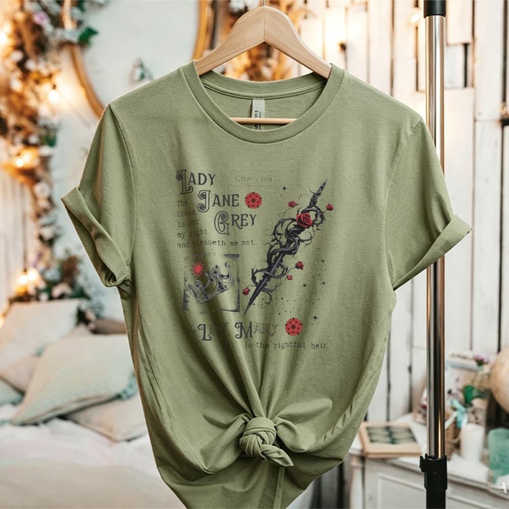 Lady Jane Grey Tshirt Academia - огляд і ціна Summer Renaissance Clothing