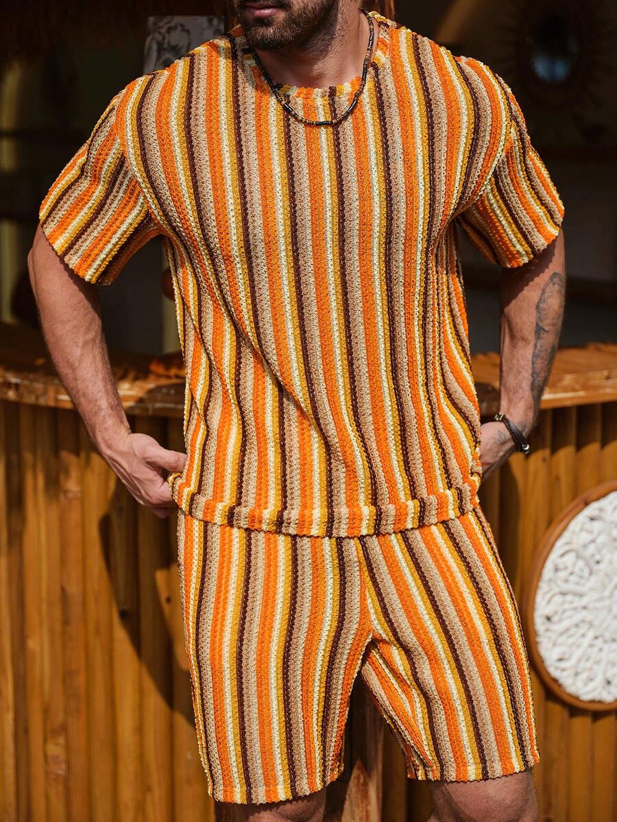 Genlund Men's Knit T-Shirt Set - огляд і ціна Summer Clothing Crochet Patterns
