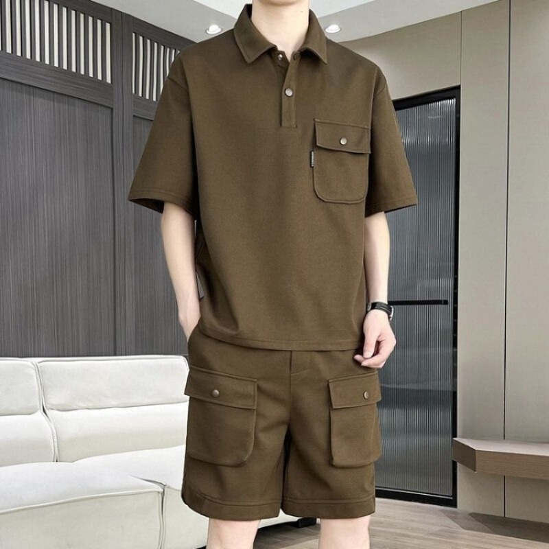 Men's Summer Short Sleeve Polo - огляд і ціна Summer Clothing Sets