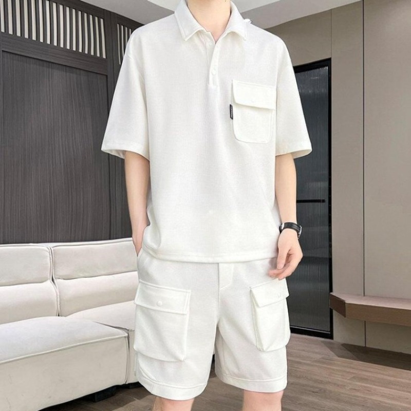 Men's Summer Short Sleeve Polo - огляд і ціна Summer Clothing Sets