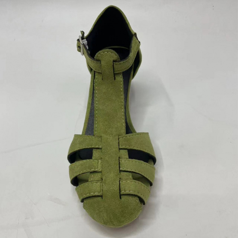 Women's Green Suede Kitten Hee - огляд і ціна Summer Clothing Petite