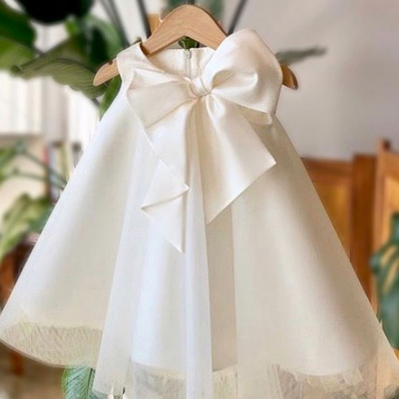 Summer Big Bow Baby Girl Dress - огляд і ціна Summer Clothing Baby Girl