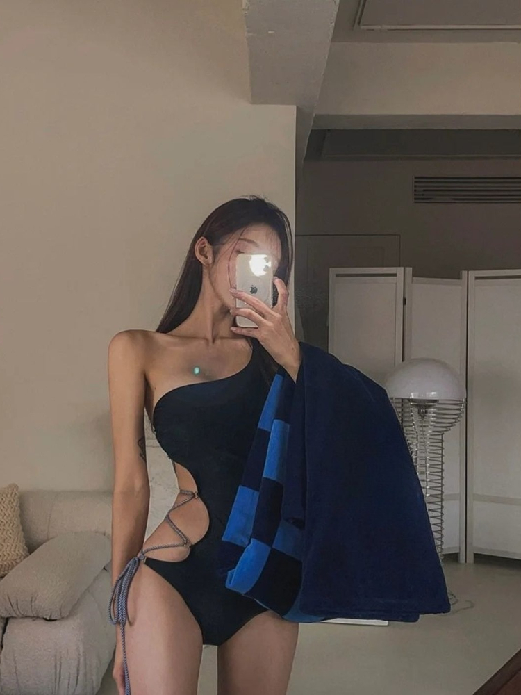 2026 New Women's Black Tie Str - огляд і ціна Swimsuit One Piece