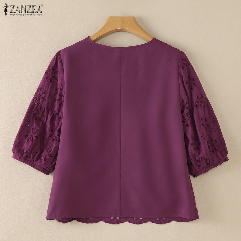 ZANZEA 2026 Eyelet Embroidery  - огляд і ціна Summer Clothing Wear