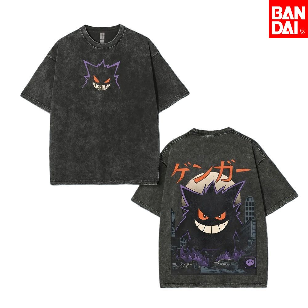 Pokemon Gastly Haunter Gengar  - огляд і ціна Vintage Summer Clothing Men