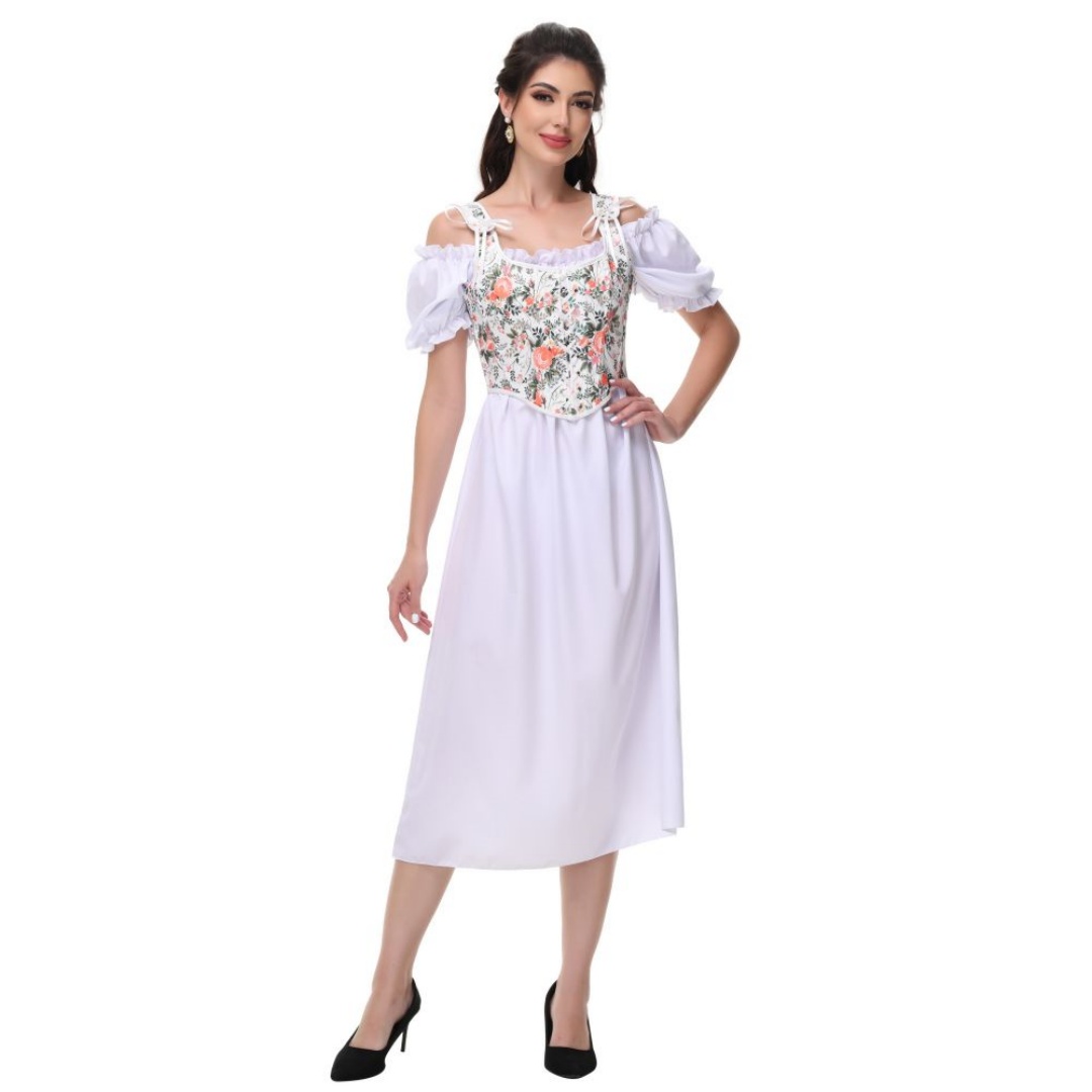 Summer White Cotton Solid Slas - огляд і ціна Summer Victorian Clothing