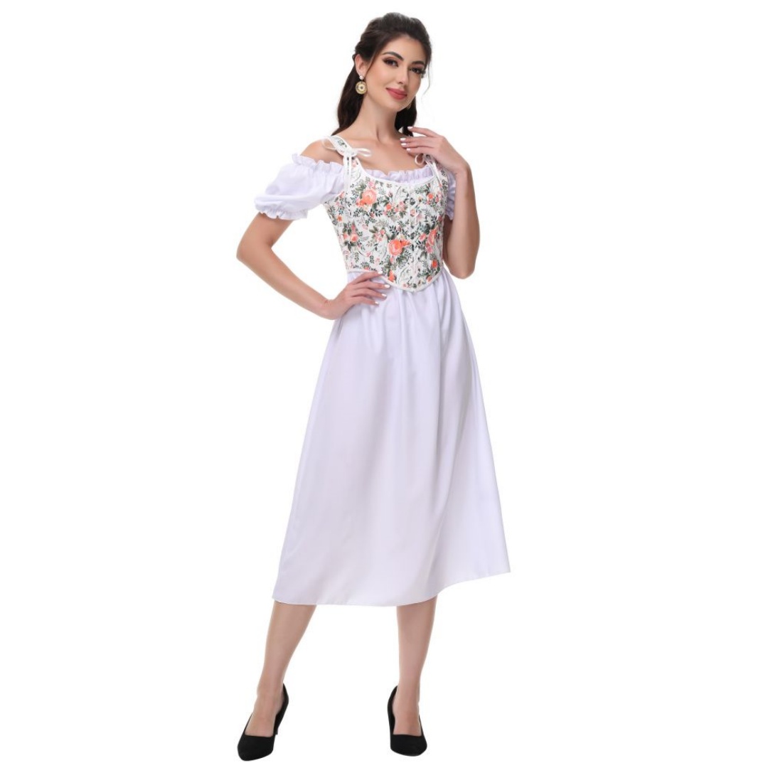 Summer White Cotton Solid Slas - огляд і ціна Summer Victorian Clothing