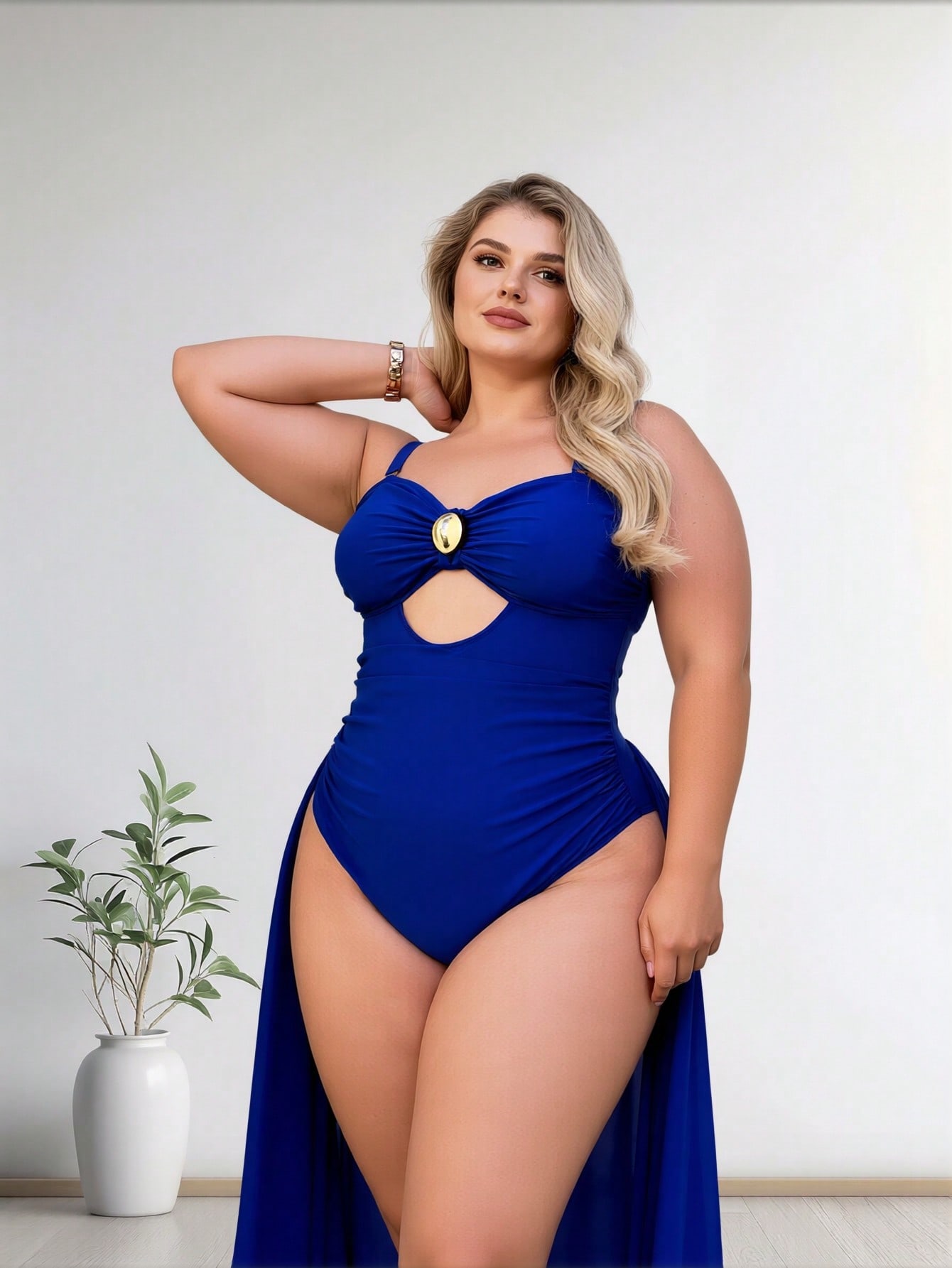 2026 New Plus Size Royal Blue  - огляд і ціна Swimsuit One Piece