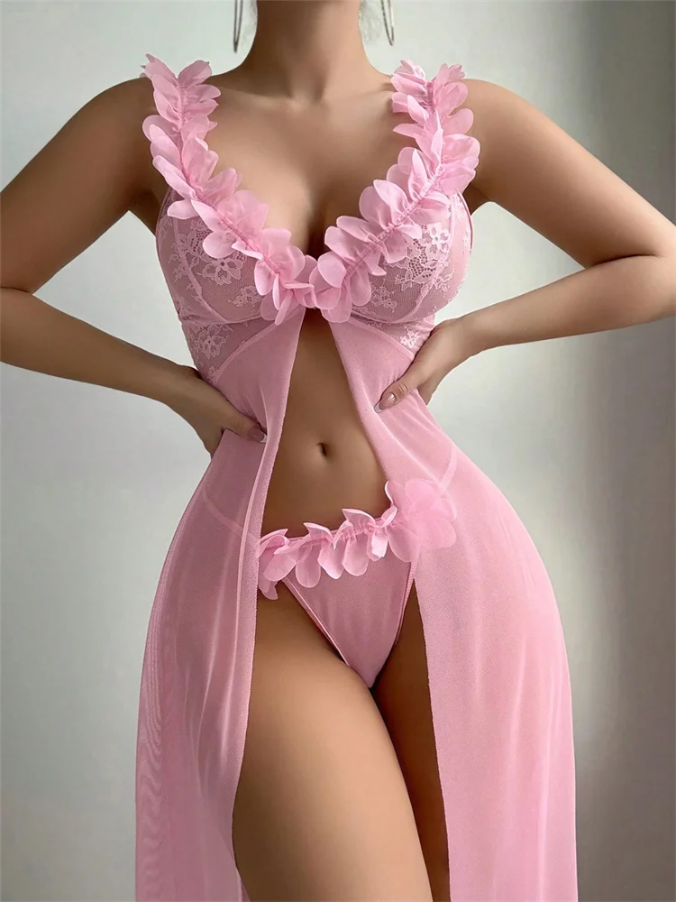 Pink Floral Sexy Nighties Wome - огляд і ціна Summer Clothing Petite