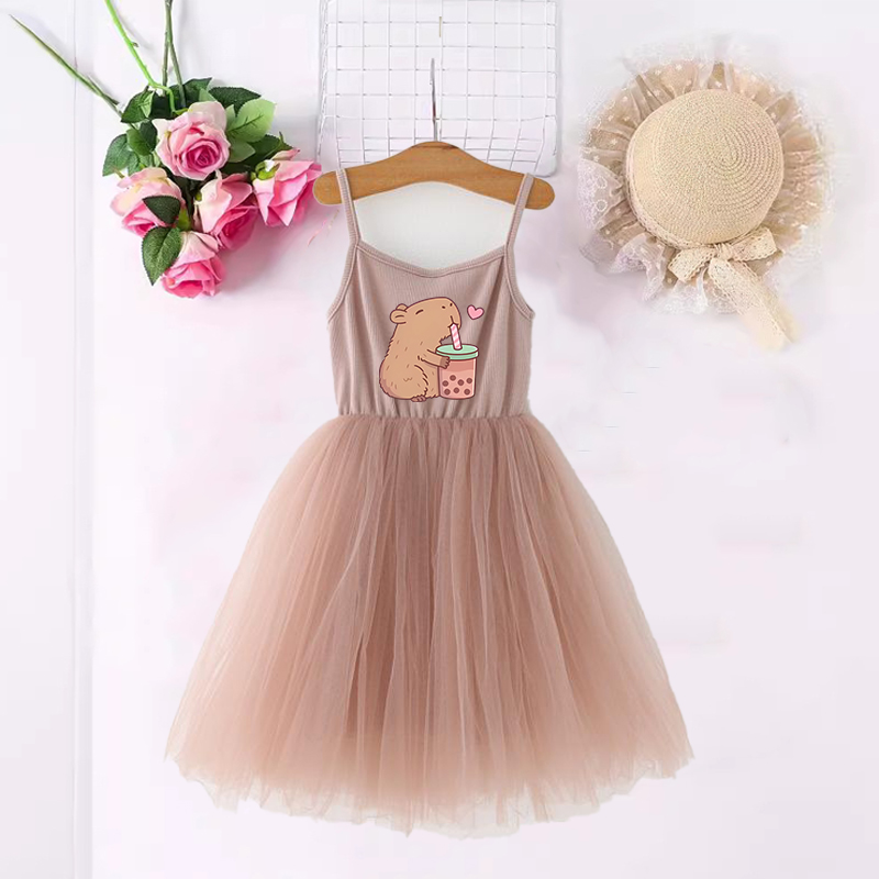 Capybara Girls Dresses Anime P - огляд і ціна Summer Clothing Baby Girl