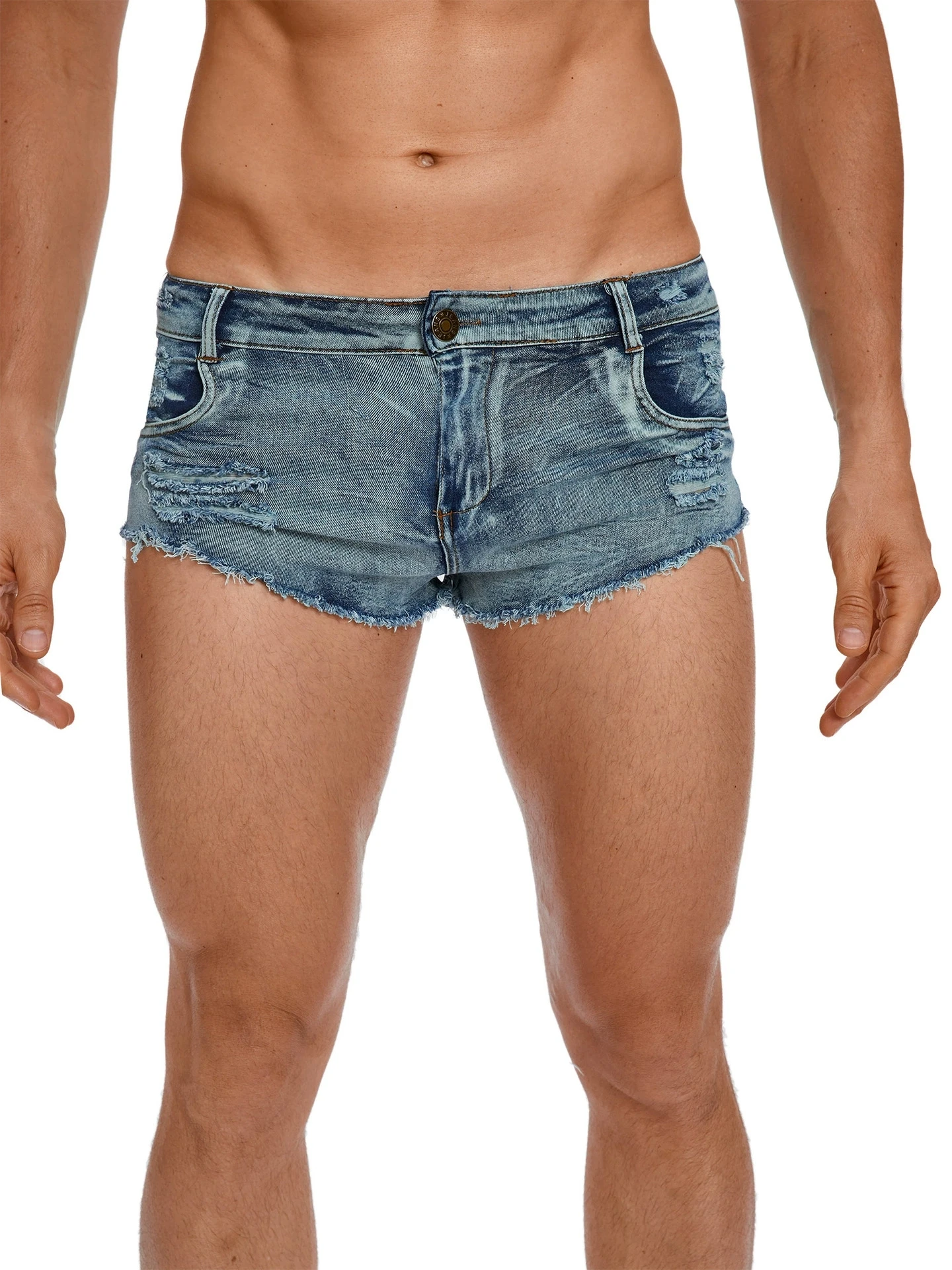 Men's Low Waist Jeans Shorts F - огляд і ціна Vintage Summer Clothing Men