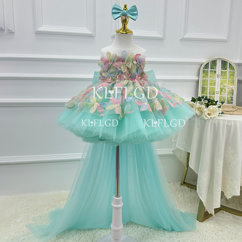 KLFLGD Elegant Turquoise Flowe - огляд і ціна Summer Clothing Baby Girl